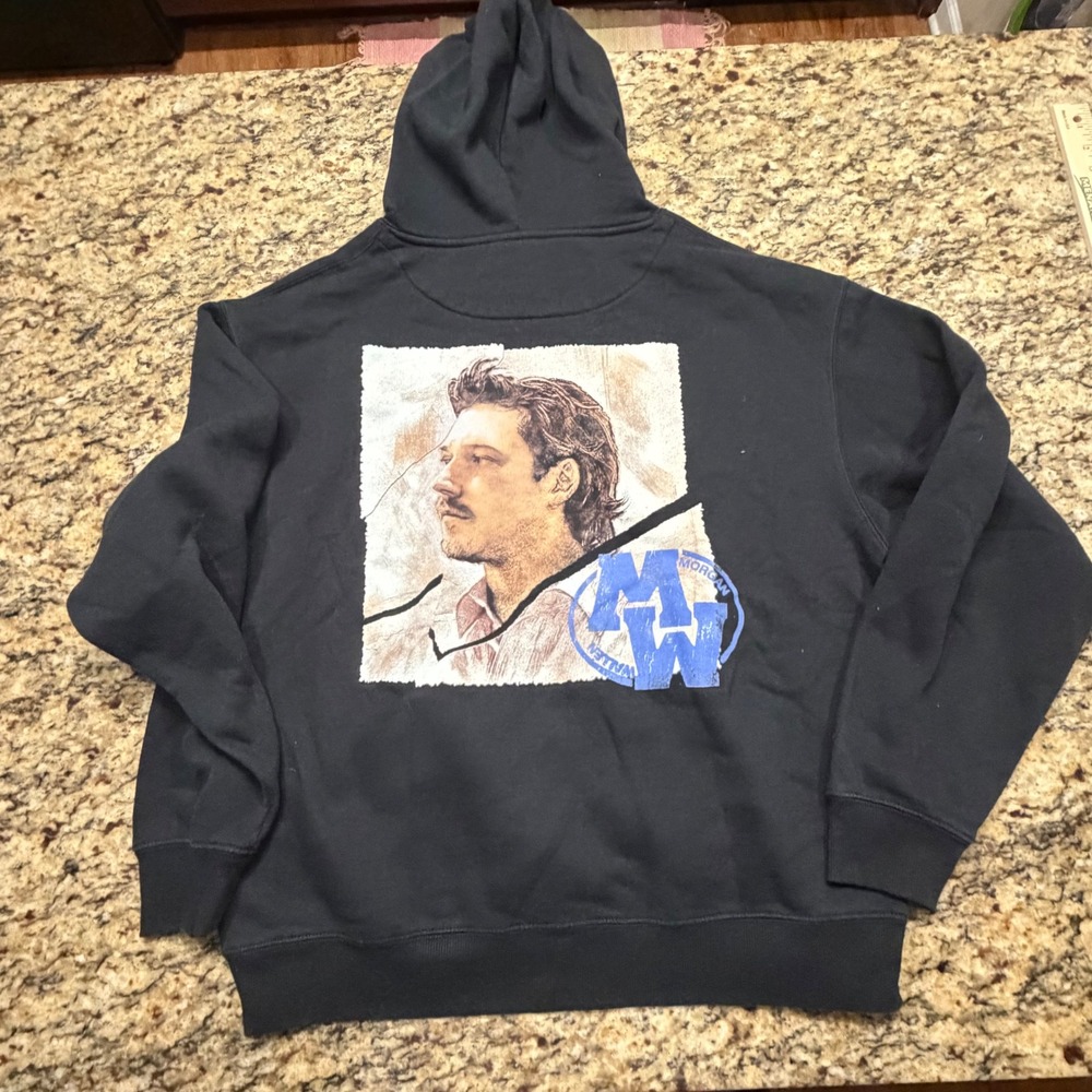 Morgan Wallen Im The Problem Black Graphic Concert Hoodie Large